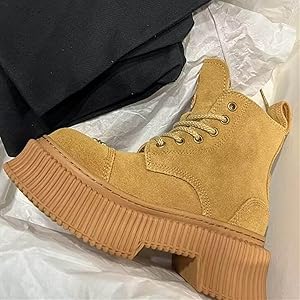 イエローショートブーツ Mサイズ Amazon | [GUREITOJP] レザー ショートブーツ 厚底3cm